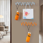 crochet mural orange bleu noir spirale moderne fixations sacs accessoires