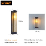 lampe murale gris moderne rayures verticales éclairage extérieur résistante intempéries led rechargeable occlusion abatjour
