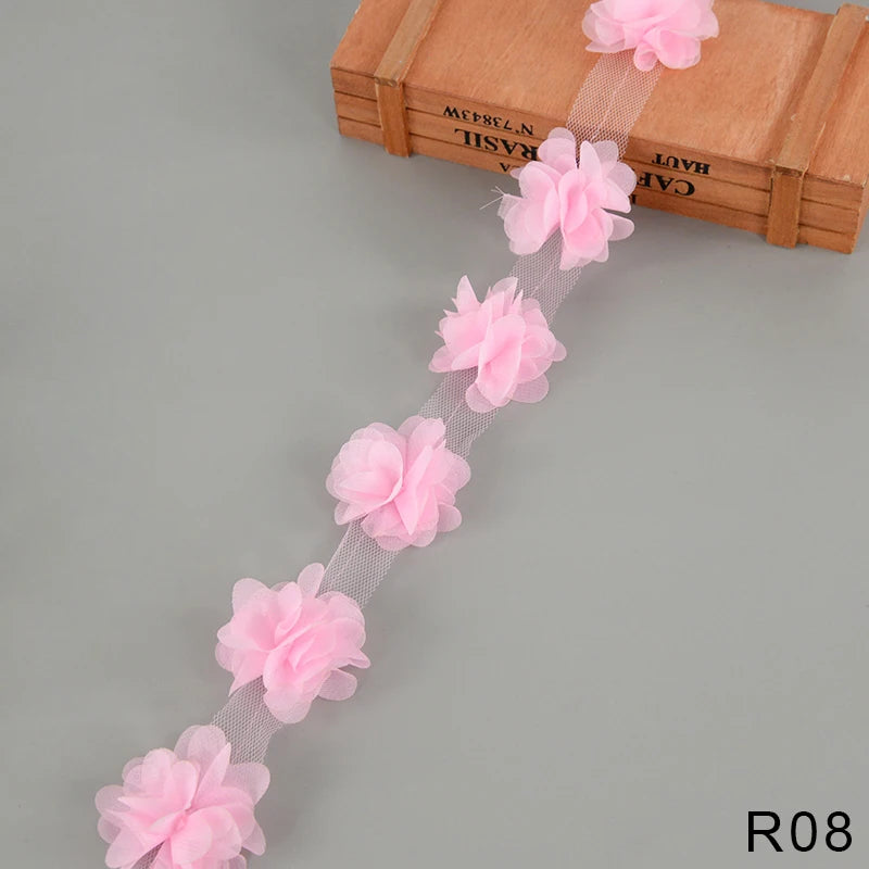 guirlande fleurs artificielles tissu polyester blanc rose bleu vert rouge noir modernes