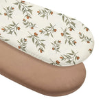 draps housses bébé unisexe 1ans polyester coton quatre saisons imprimé animaux ondulés blanc roseclair