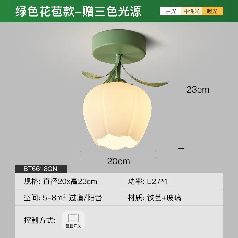 Lampe moderne blanc vert papillons ruban éclairage quotidien facile ampoules led