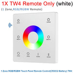 contrôleur rf 2.4g led wall mounted touch panel zone rgb cct dimming veromount