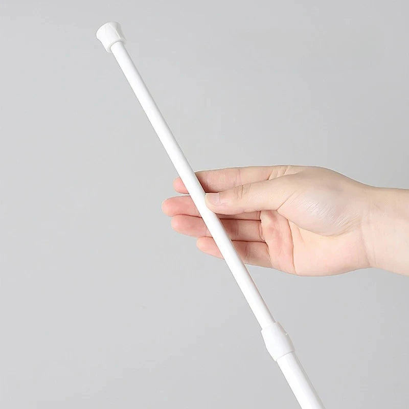 rideau douche tringle télescopique blanc moderne adhésif motifs floraux serviette savon