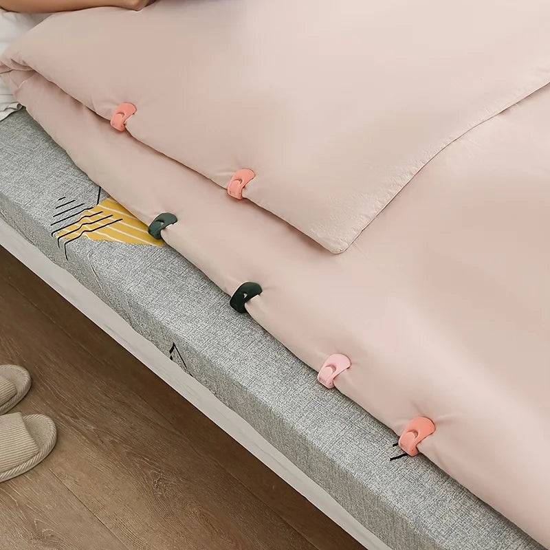 clips literie blanc rose vert pratiques modernes maison réglables deux sens