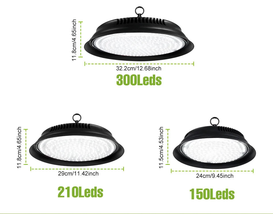 lampe led haute baie noire moderne 300w 220v us eu plug chambre salon