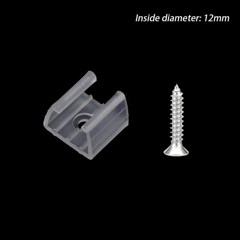 Clips fixation ruban led blanc translucide moderne vis certification ul vde ccc fcc.gs