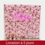 panneau mural floral rose romantique peonies hortensias chrysanthemes decoration mariage anniversaireextérieur