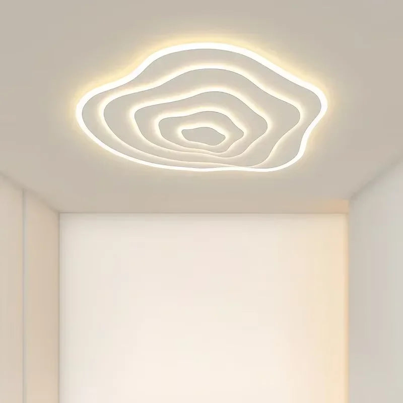 plafonnier led ultra mince spirale moderne nordique lumière blanc salon chambre