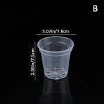 Pots semis transparents trou drainage moderne pratique couvercle