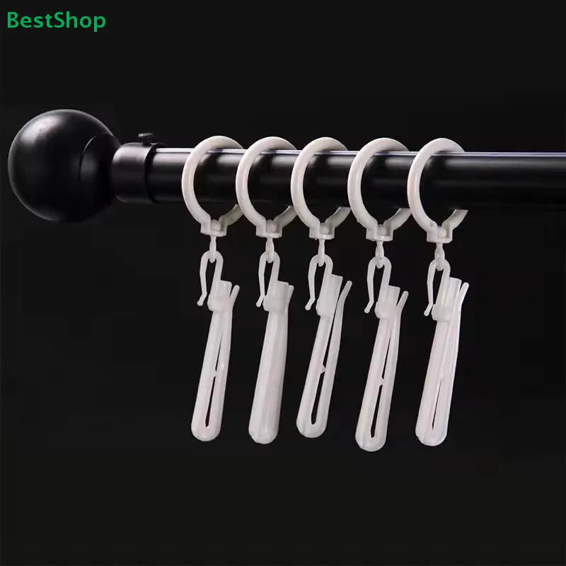 crochets rideaux plissés blancs modernes réglables pliables 50 pièces opaques pliure coton maille tissu
