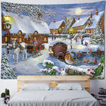 Tapisserie murale rectangle Noël