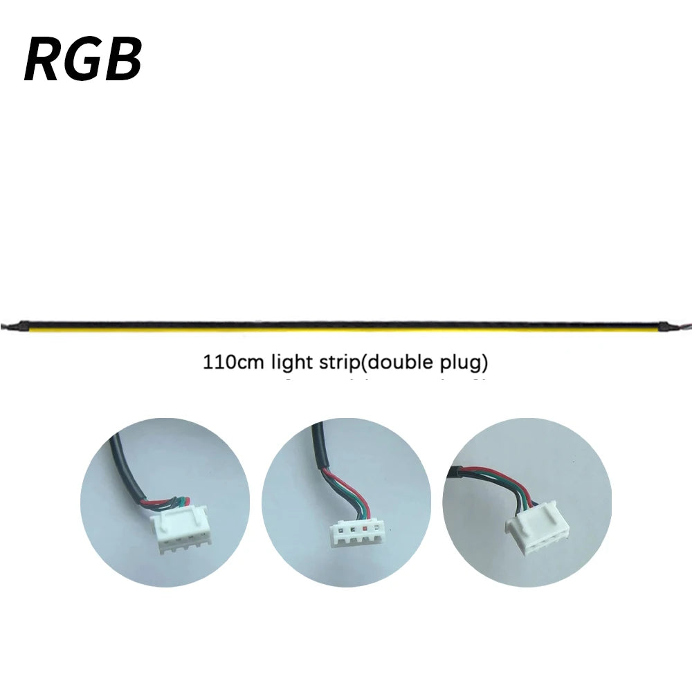 éclairage led ruban rgb 75cm 110cm contrôleur principal secondaire lumières.storage porte