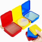 ruban adhésif double face rouge jaune bleu pratique utilitaire salle bain cuisine réutilisable