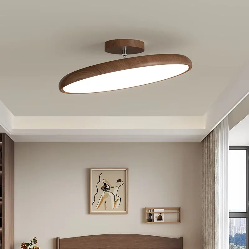 lampe led moderne minimaliste rond fer marron vert beige variable sans télécommande