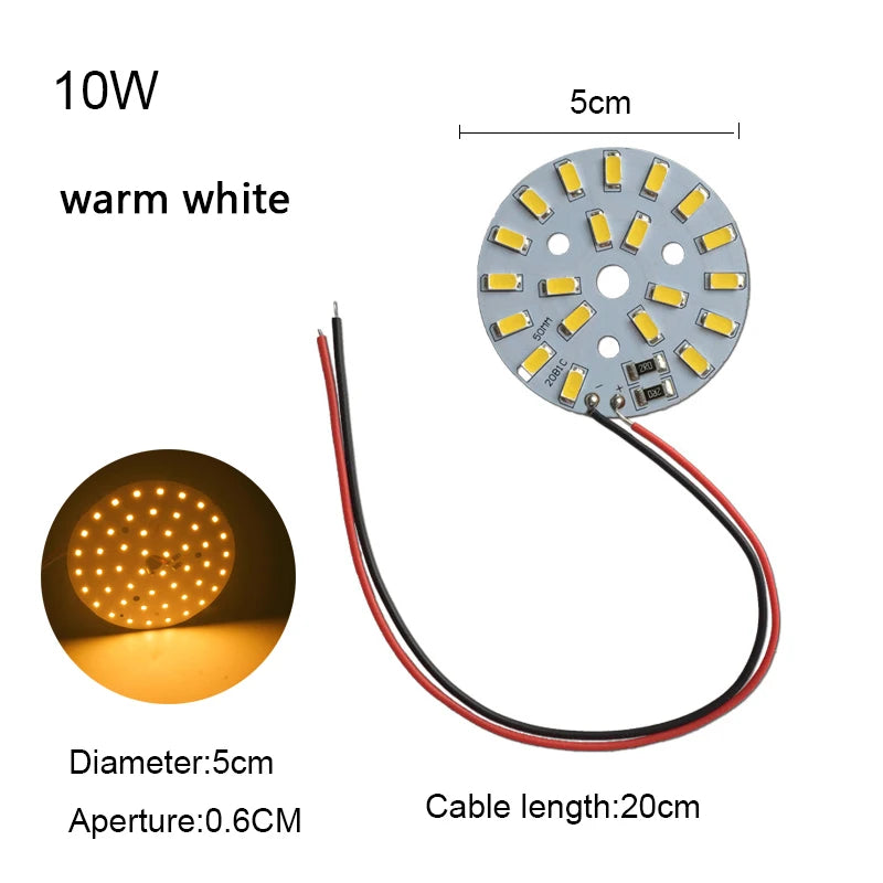 plaque led argentée jaune 5v 10w 30w adhésif moderne diodes 5730