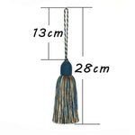 pompon porte décoration maison classique élégant couleur beige bleu marine noir blanc gris clair