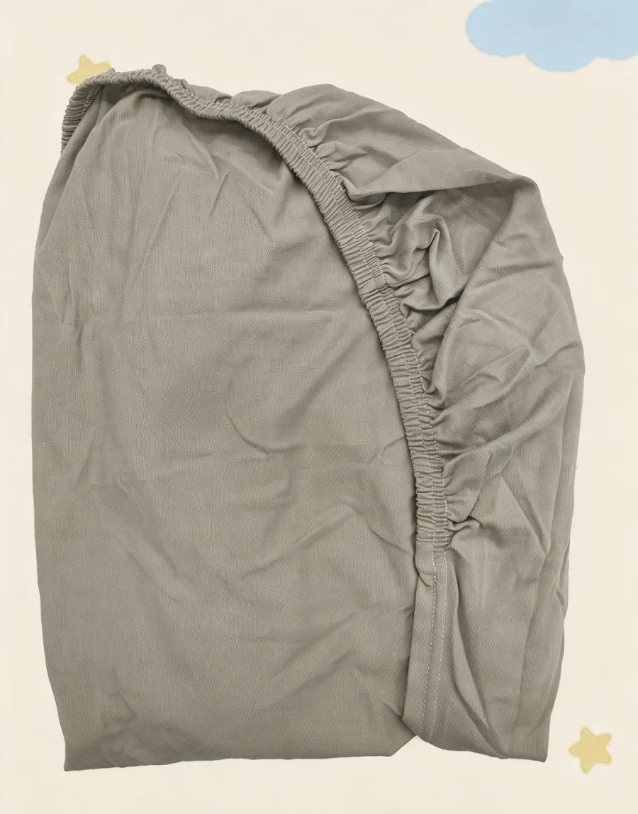 jupe lit bébé crème rose clair gris uni moderne élastique coton quatre saisons