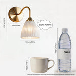 lampe murale rechargeable or blanc plissée télécommande led rgb moderne chambre salon entrée