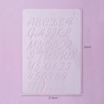 moule décoration gâteau alphabet numérique transparent lettres chiffres ponctuation respectueux environnement
