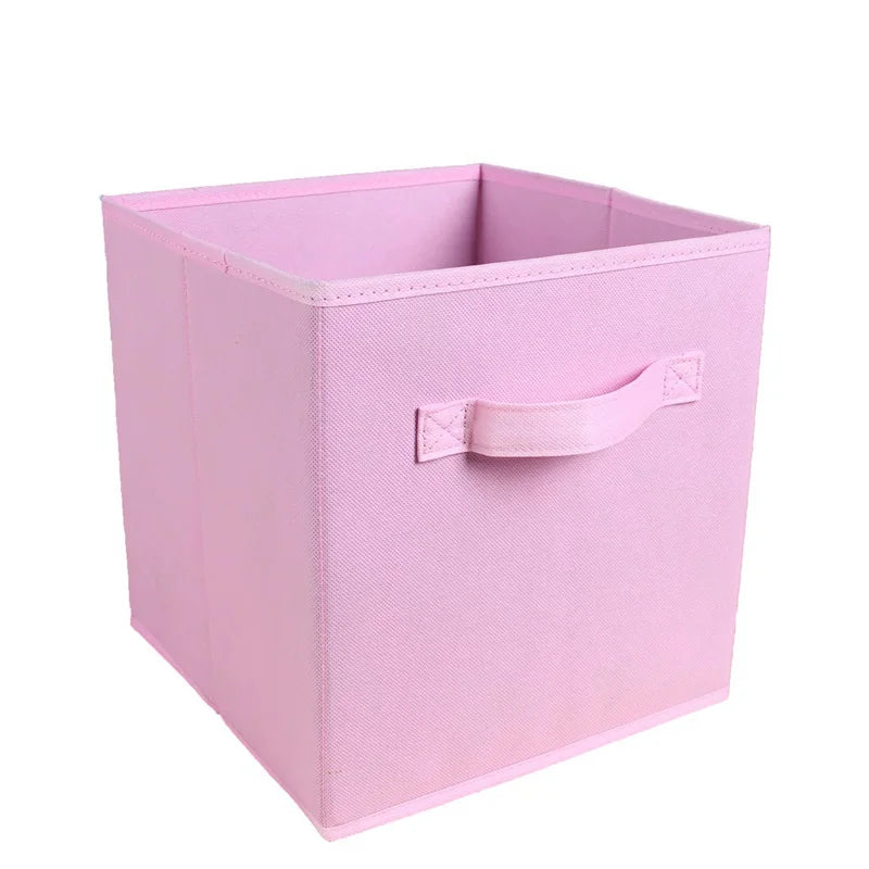boîtes rangement pliables tissu noir modernes respectueuses environnement utilisation multiple rangement stockage poignées incluses