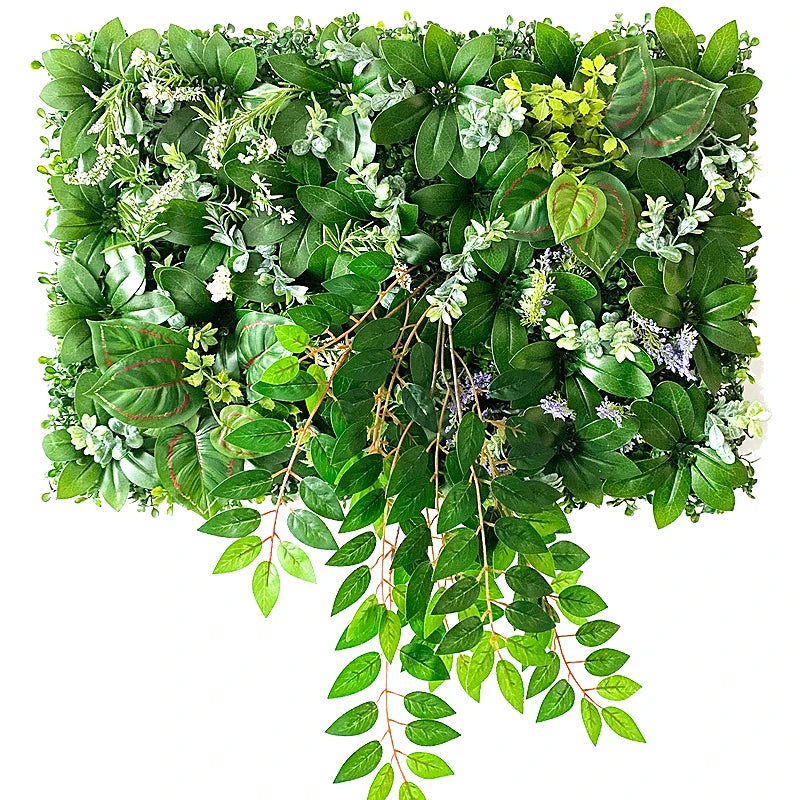 décoration murale artificielle feuilles fleurs moderne naturelle extérieure exposition anniversaire polyvinyllchlorid pvc