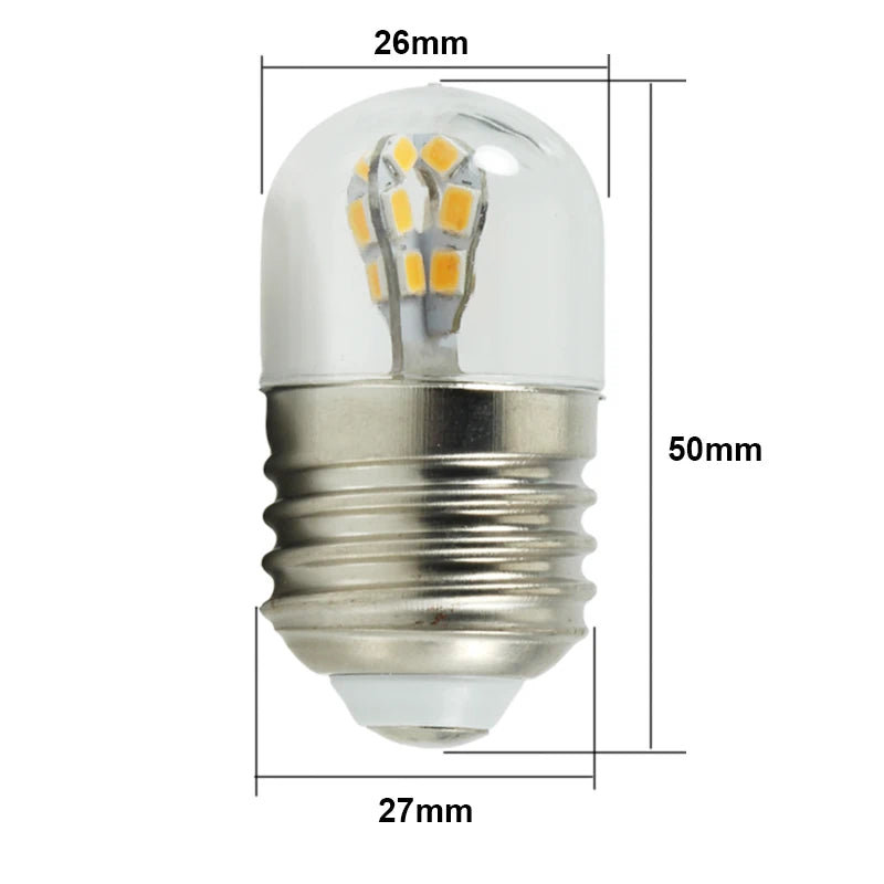 ampoules led e14 e27 transparentes opalescentes 110v 220v 12v 24v 36v 60 lumens 360