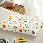 oreiller enfant latex coton motif voitures ours points anti apnée confortable quatre saisons