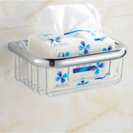 paniers rangement chrome cuivre filetés vis modernes salle bain étagères murales fixations incluses