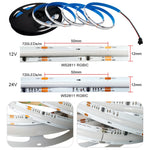 ruban led flexible couleur rvb adhésif double face moderne minimaliste 720 diodes led intégées