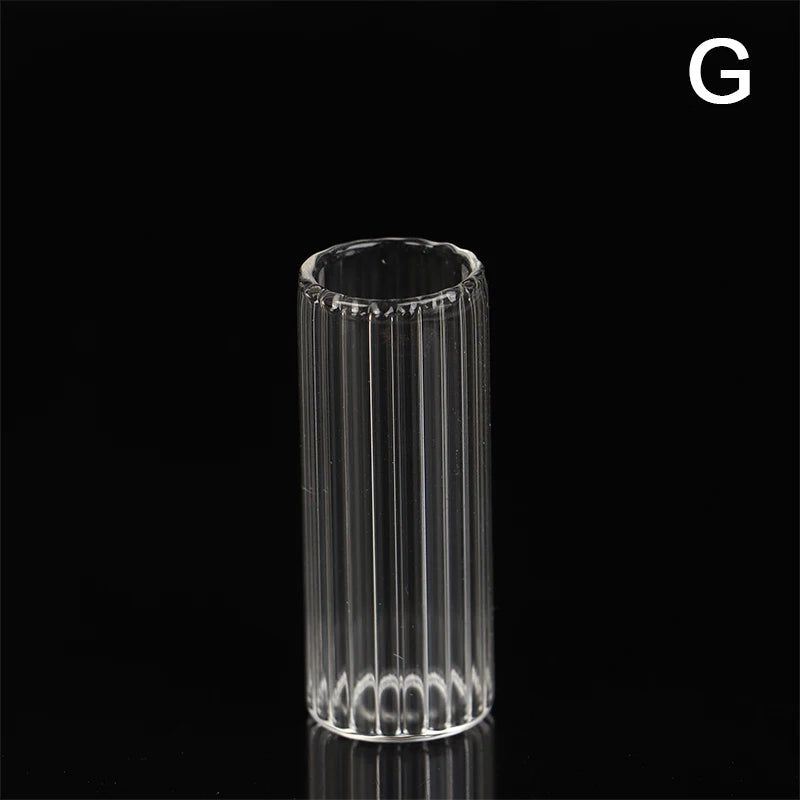 vases verre transparent rayures verticales classique terrarium hydroponique plante d'art artisanat fixations solides