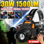 lampe torche noire orange ajustable rechargeable usb sensor mouvement induction switch moderne fonctionnelle