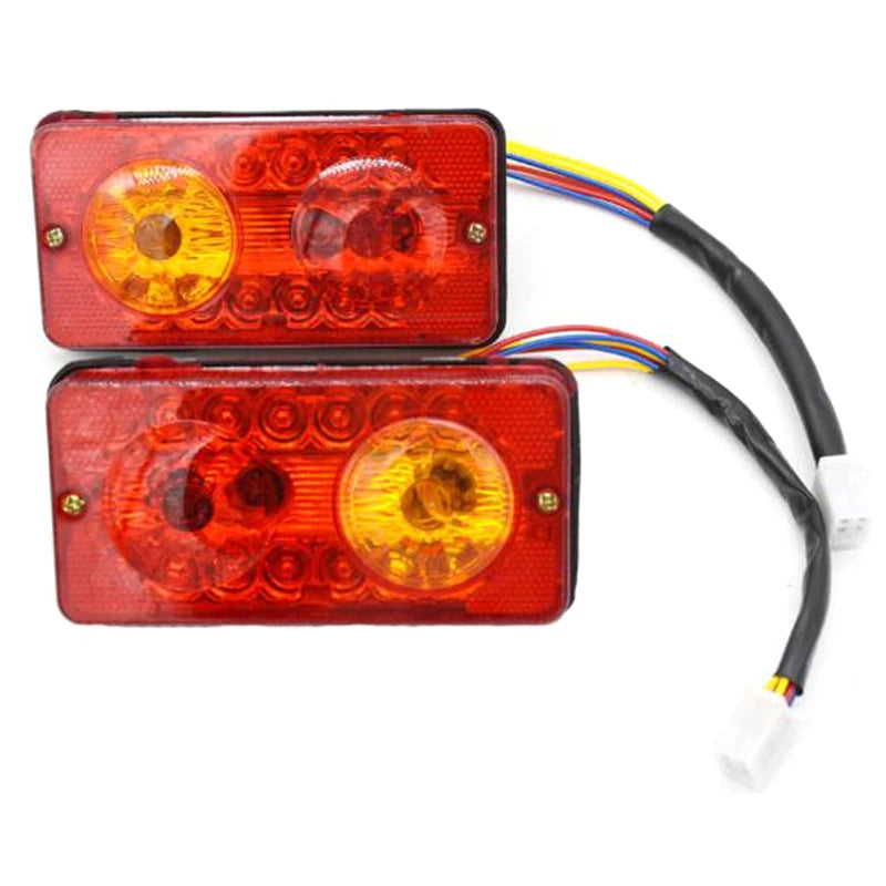 feu arrière led rouge jaune transparent moderne câbles multicolores tricycle électrique 12v dc