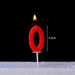 bougies numériques anniversaire noires décoration gâteau moderne adhésif