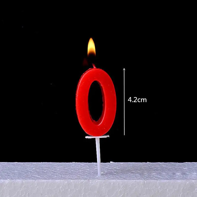 bougies numériques anniversaire noires décoration gâteau moderne adhésif