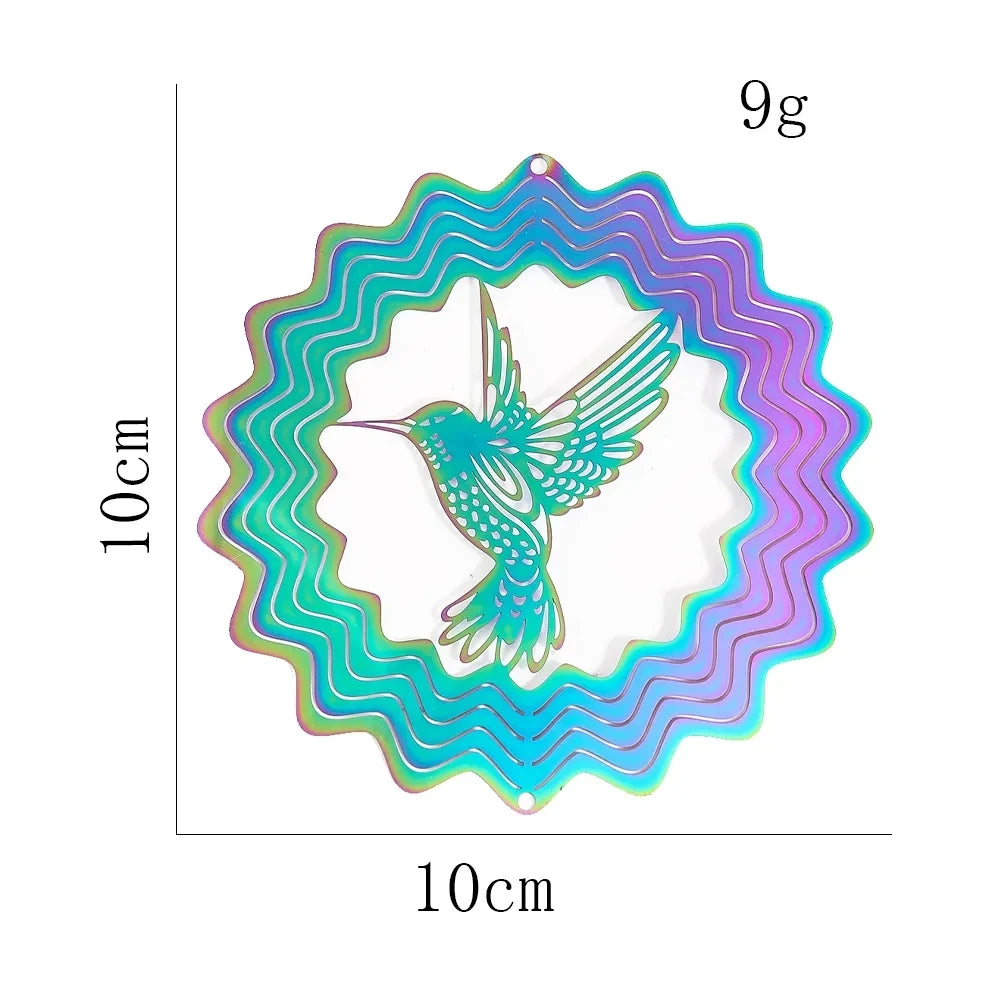 décoration extérieure métal oiseaux papillons violet bleu rose blanc artisanal moderne