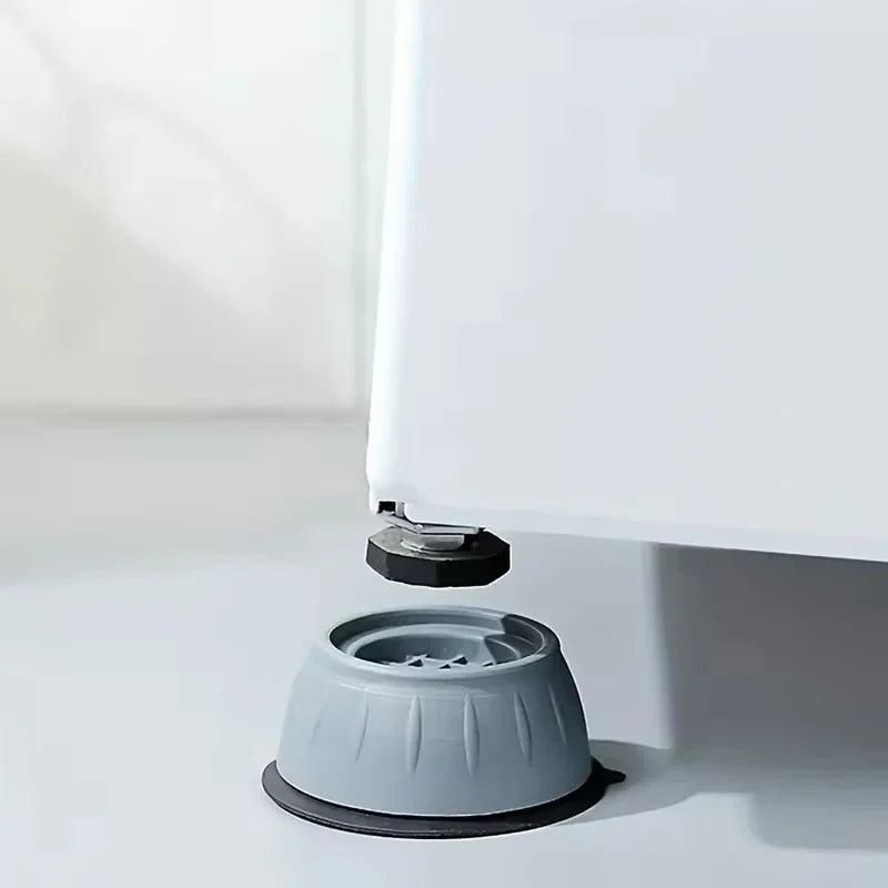 pieds protection machine laver réfrigérateur meubles anti vibration adhésifs gris clair robustes ventilation 5cm