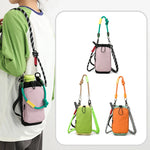 sac bandoulière patchwork toile polyvalent quatre saisons compartiment intérieur décontracté moderne anneaux métalliques