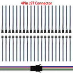 connecteur led jst broches noir câbles multicolores plat certification