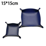 plateau pliable simili cuir moderne minimaliste vert noir orange gris marron rouge bleu