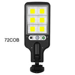 lampe solaire rue éclairage sécurité détecteur mouvement imperméable moderne bouton contrôle abs ip65 led
