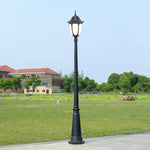 lampe rue or noir classique éclairage public extérieur led ip65 aluminium certifiée