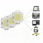 LED COB Chip 10W 20W 30W 50W 100W Blanc Chaud Froid Perforations Carré Clips