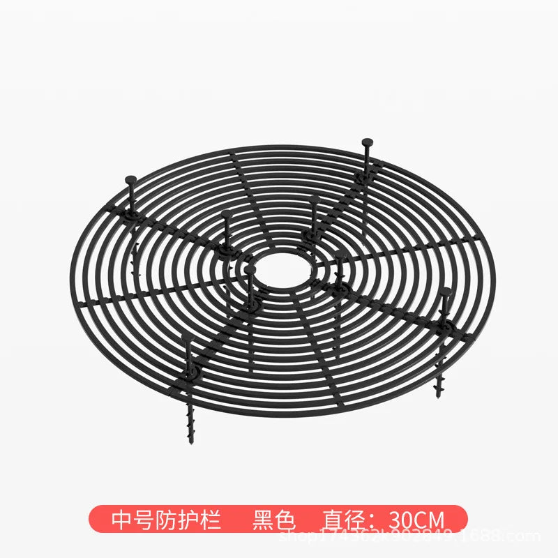grille protection pot fleur marron clair moderne 19cm 30cm 52cm occlusion horizontal minimaliste