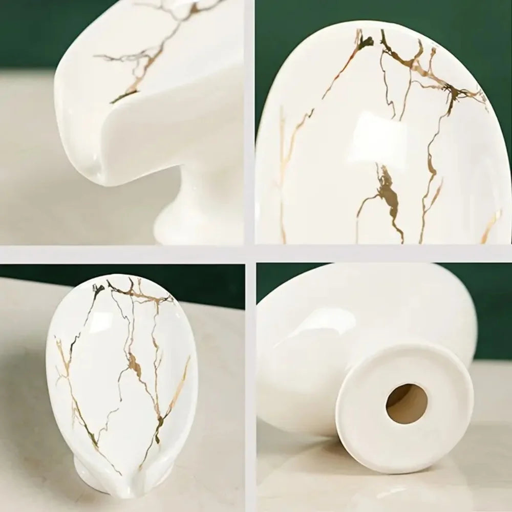 porte savon céramique imitation marbrure moderne blanc noir vert foncé salle bain cuisine