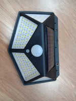 lampe solaire détecteur mouvement noir quadrillé moderne batterie panneau solaire capteur mouvementextérieur jardin rue