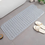 tapis bain moderne bleu translucide bulles massage adhésif antidérapant efficace