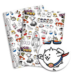 tapis bain tissu brocart imprimé dessins animés résistance abrasion coton polyester multicolore