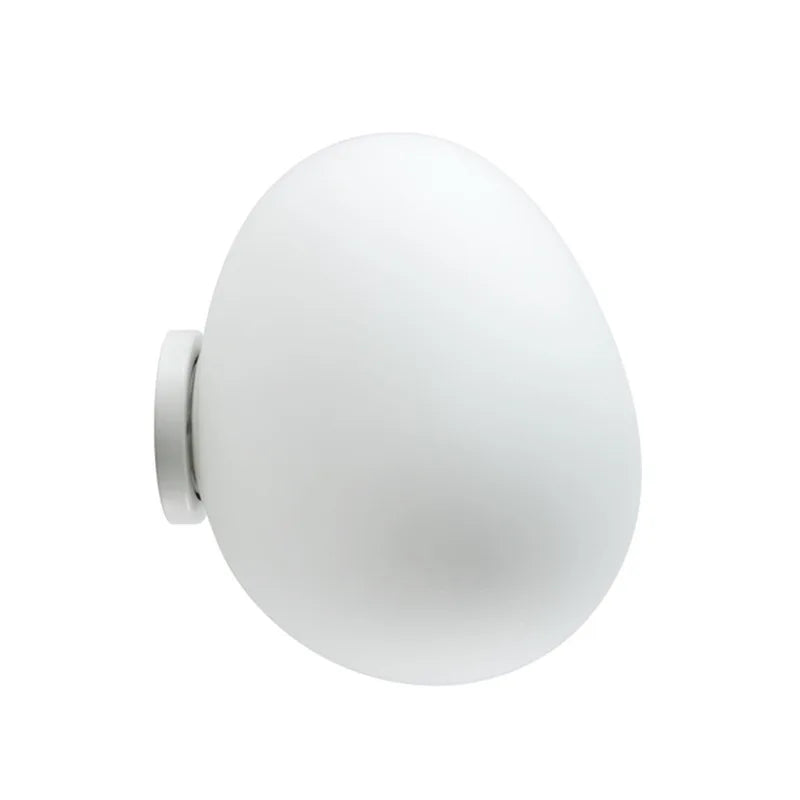 lampe mur moderne verre blanc opaque fixée mur 6000K 3000K