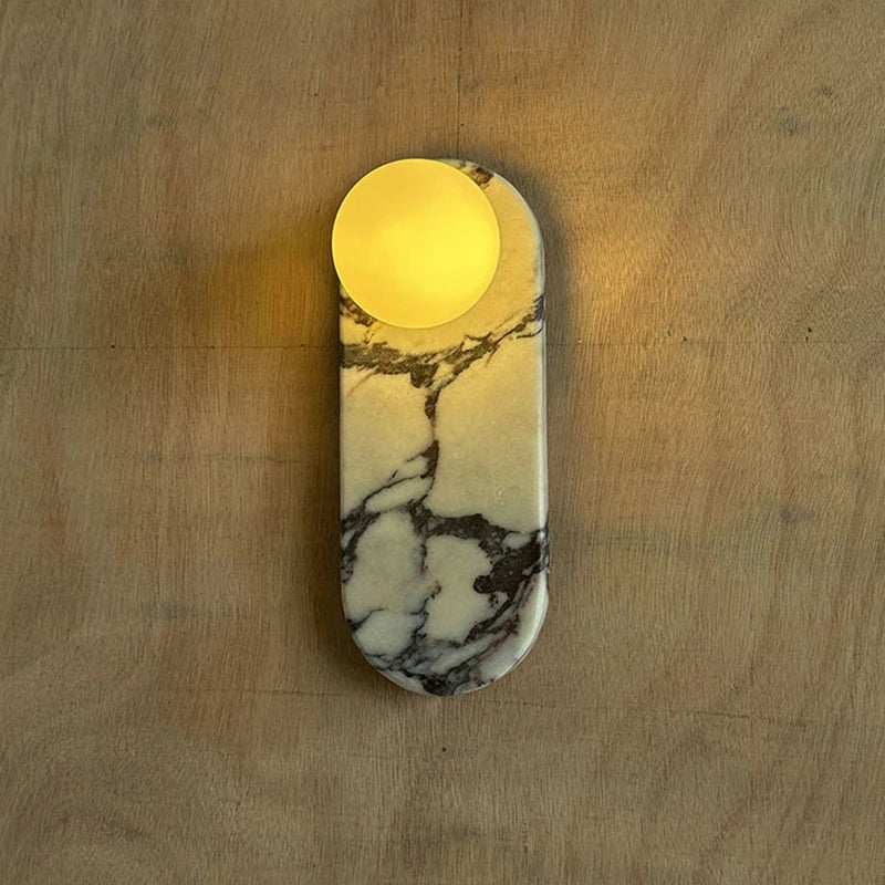 lampe murale marbre blanc noir moderne adhésif led 4000k 3000k 5000k chambre cuisine