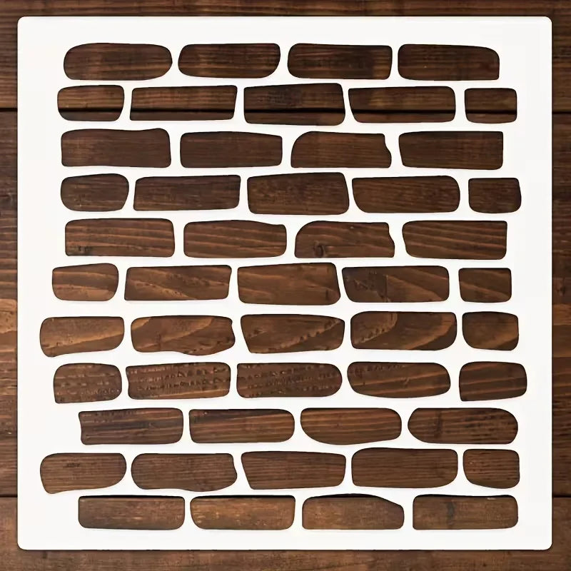 panneau decoratif mural texture brique moderne couleur marron gris beige adhésif 30cm 30cm scrapbooking